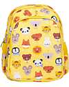A Little Lovely Company Large Backpack with Thermal Pocket - Animal Friends - 27x32x19 cm - Keeps Food and Drinks Fresh! Kindergarten Backpacks
