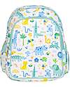 A Little Lovely Company Large Backpack with Thermal Pocket - Jungle - 27x32x19 cm - Keeps food and drinks fresh! Kindergarten Backpacks