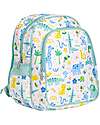 A Little Lovely Company Large Backpack with Thermal Pocket - Jungle - 27x32x19 cm - Keeps food and drinks fresh! Kindergarten Backpacks