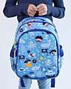 A Little Lovely Company Large Backpack with Thermal Pocket - Pirates - 27x32x19 cm - Keeps Food and Drinks Fresh! Kindergarten Backpacks