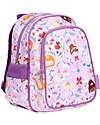 A Little Lovely Company Large Backpack with Thermal Pocket - Princesses - 27x32x19 cm - Keeps food and drinks fresh! Kindergarten Backpacks