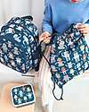 A Little Lovely Company Large Backpack with Thermal Pocket - Robot - 27x32x19 cm - Keeps food and drinks fresh! Kindergarten Backpacks