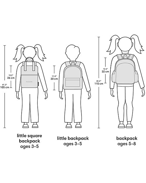 A Little Lovely Company Large Backpack with Thermal Pocket - Robot - 27x32x19 cm - Keeps food and drinks fresh! Kindergarten Backpacks