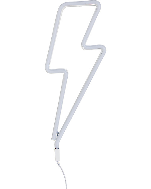 A Little Lovely Company LED Neon Light, Bolt - Blue Wall Lamps