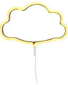 A Little Lovely Company LED Neon Light, Cloud - Yellow Wall Lamps