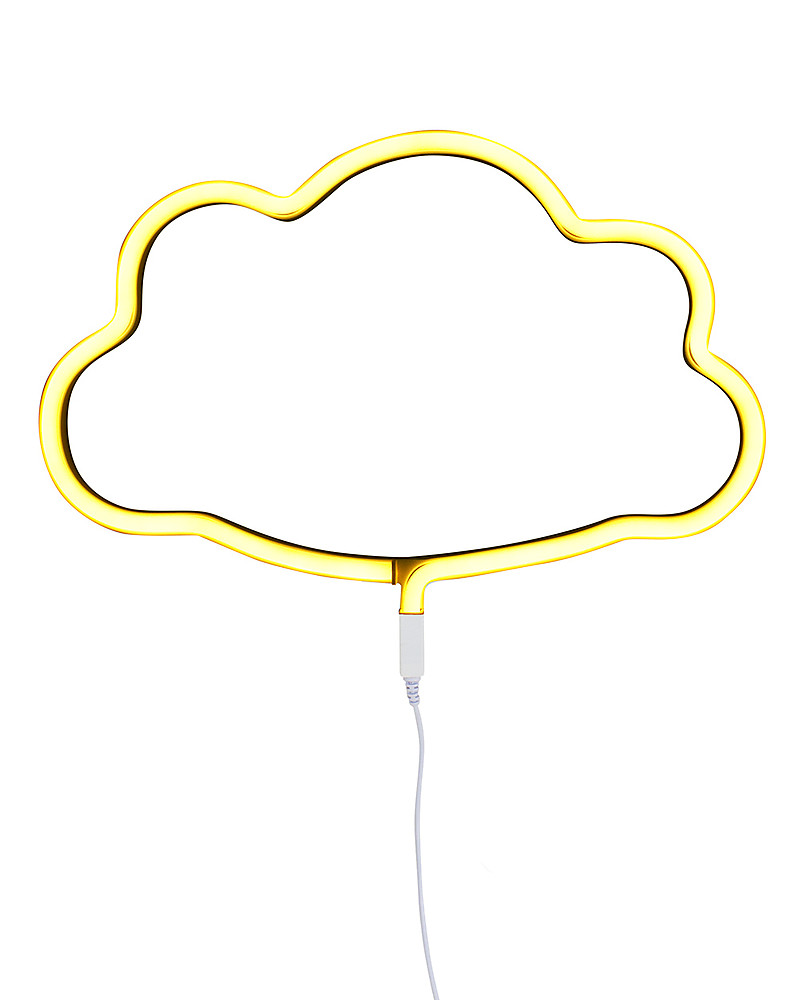A Little Lovely Company LED Neon Light, Cloud Yellow