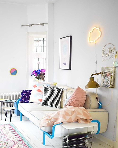A Little Lovely Company LED Neon Light, Cloud - Yellow Wall Lamps