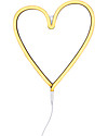 A Little Lovely Company LED Neon Light, Heart - Yellow Wall Lamps