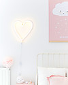 A Little Lovely Company LED Neon Light, Heart - Yellow Wall Lamps