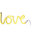 A Little Lovely Company LED Neon Light, Love - Yellow Wall Lamps