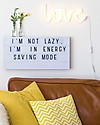 A Little Lovely Company LED Neon Light, Love - Yellow Wall Lamps