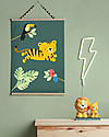 A Little Lovely Company LED Night Light - Lion - Yellow Bedside Lamps