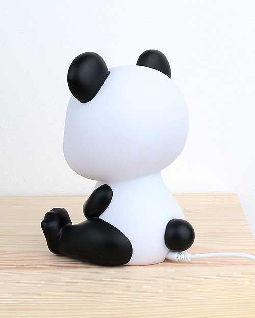 A Little Lovely Company LED Night Light, Panda - Black Bedside Lamps