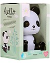 A Little Lovely Company LED Night Light, Panda - Black Bedside Lamps