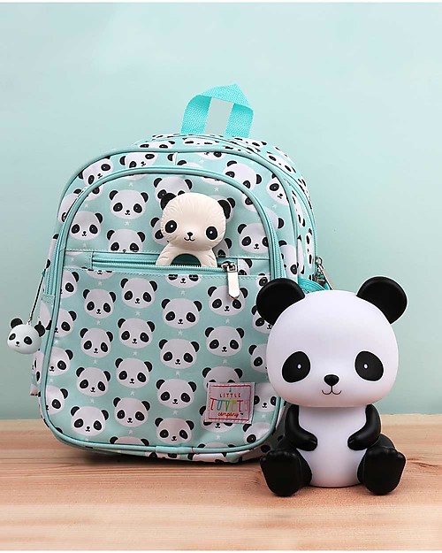 A Little Lovely Company LED Night Light, Panda - Black Bedside Lamps