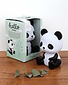 A Little Lovely Company LED Night Light, Panda - Black Bedside Lamps