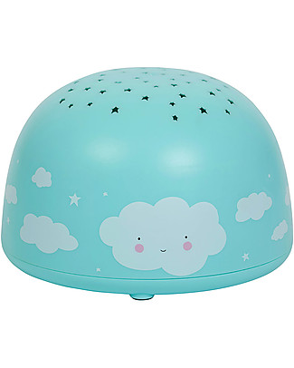 A Little Lovely Company LED Projector Light, Cloud - Star Bedside Lamps
