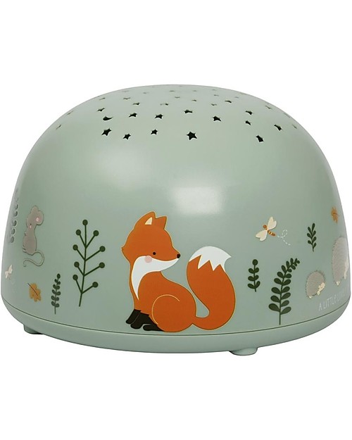 A Little Lovely Company LED Projector Light - Forest Friends - Stars Nightlights