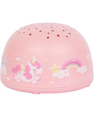 A Little Lovely Company LED Projector Light, Unicorn - Star Bedside Lamps