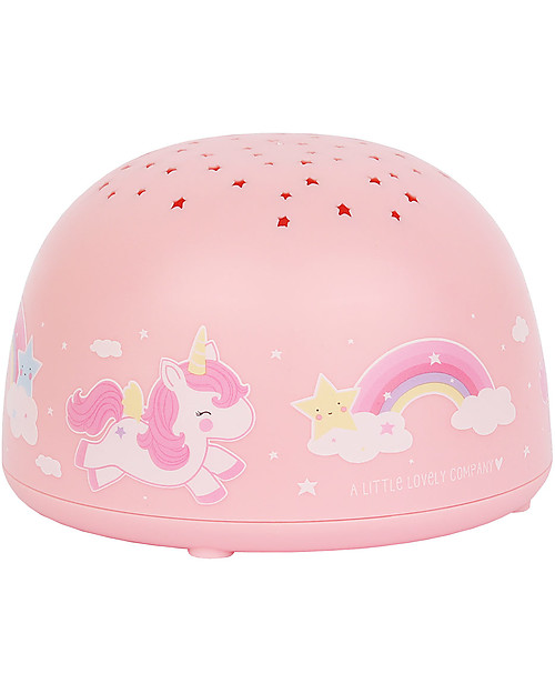 A Little Lovely Company LED Projector Light, Unicorn - Star Nightlights
