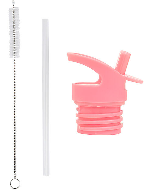 A Little Lovely Company Lid Straw and Brush Kit - Ice-cream Bottle Accessories