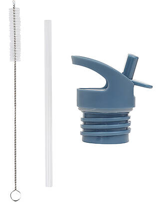 A Little Lovely Company Lid Straw and Brush Kit - Vehicles Bottle Accessories