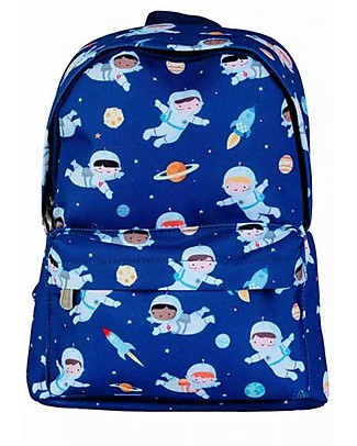 A Little Lovely Company Little Backpack Astronauts 22x30x10 cm - Blue Large Backpacks