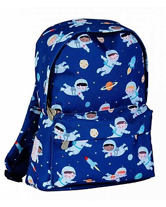 A Little Lovely Company Little Backpack Astronauts 22x30x10 cm - Blue Large Backpacks