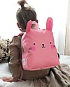 A Little Lovely Company Little Backpack, Bunny, 21 x 26 x 10 cm - Pink Kindergarten Backpacks