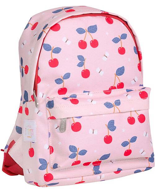 A Little Lovely Company Little Backpack Cherries - 23.5 x 30 x 10 Kindergarten Backpacks