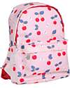 A Little Lovely Company Little Backpack Cherries - 23.5 x 30 x 10 Kindergarten Backpacks