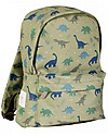 A Little Lovely Company Little Backpack Dinosaurs 22x30x10 cm - Green Kindergarten Backpacks