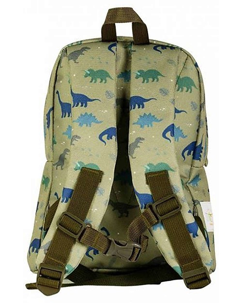 A Little Lovely Company Little Backpack Dinosaurs 22x30x10 cm - Green Kindergarten Backpacks