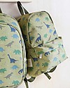 A Little Lovely Company Little Backpack Dinosaurs 22x30x10 cm - Green Kindergarten Backpacks