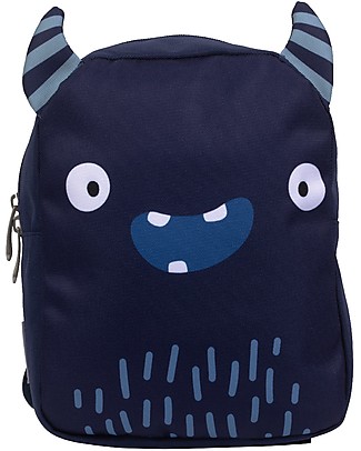 A Little Lovely Company Little Backpack Monster 21 x 26 x 10 cm - Navy Backpack