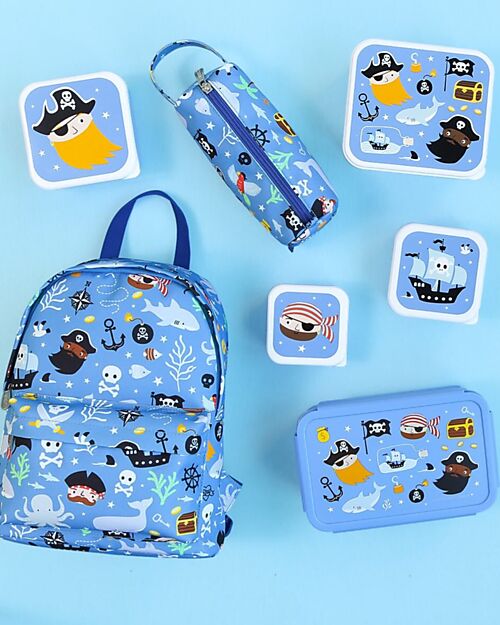 A Little Lovely Company Little Backpack Pirates - 23.5 x 30 x 10 Kindergarten Backpacks