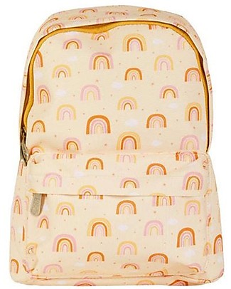 A Little Lovely Company Little Backpack Rainbows 22x30x10 cm - Orange Large Backpacks
