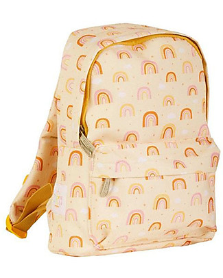 A Little Lovely Company Little Backpack Rainbows 22x30x10 cm - Orange Large Backpacks