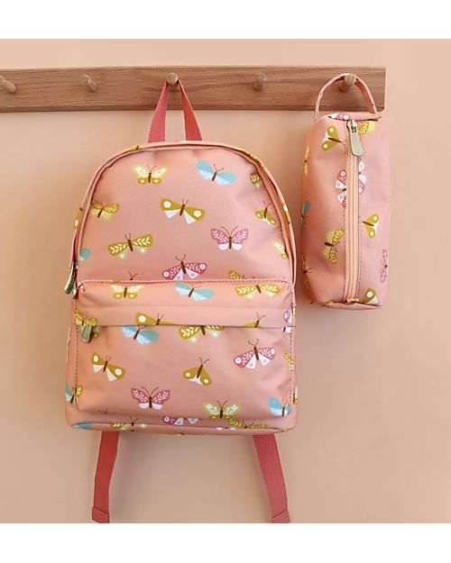 A Little Lovely Company Little Backpack Rainbows 23,5x30x10 cm - Butterflies Kindergarten Backpacks