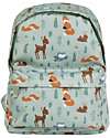 A Little Lovely Company Little Backpack Rainbows 23,5x30x10 cm - Forest Friends Kindergarten Backpacks