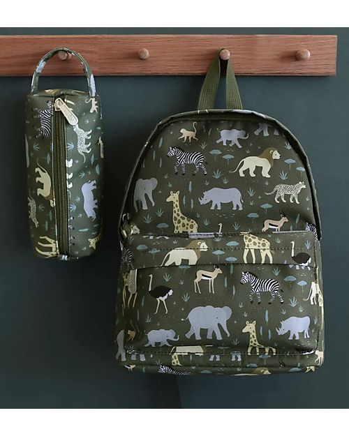 A Little Lovely Company Little Backpack Rainbows 23,5x30x10 cm - Savanna Kindergarten Backpacks