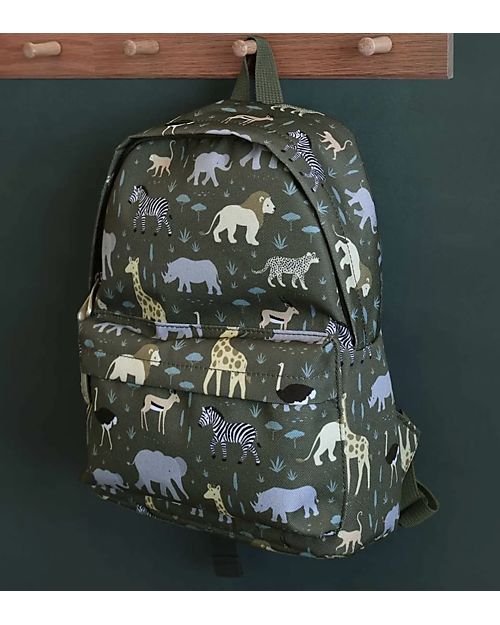 A Little Lovely Company Little Backpack Rainbows 23,5x30x10 cm - Savanna Kindergarten Backpacks