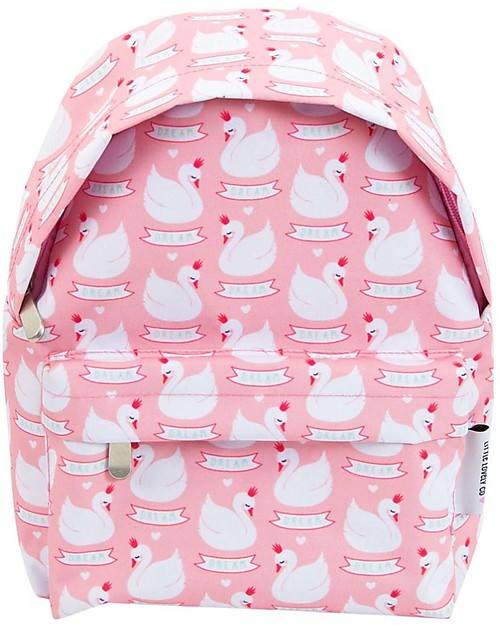 A Little Lovely Company Little Backpack, Swan, 30 x 20 x 10 cm - Pink Backpack