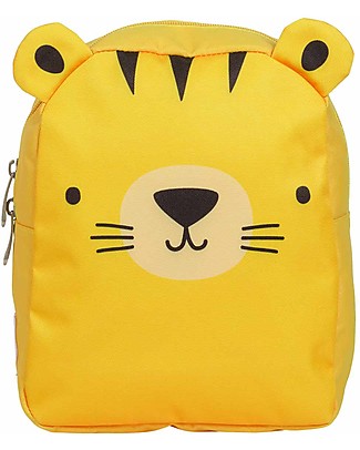 A Little Lovely Company Little Backpack, Tiger, 21 x 26 x 10 cm - Yellow Large Backpacks