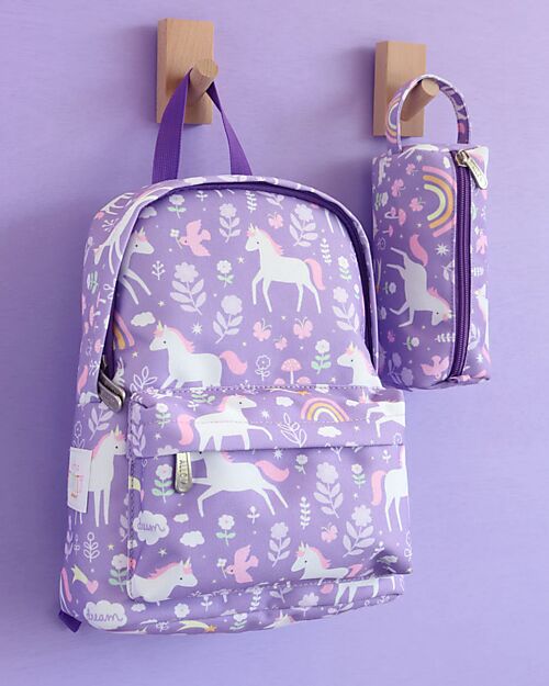 A Little Lovely Company Little Backpack - Unicorn Dreams - 23,5x30x10 cm Kindergarten Backpacks