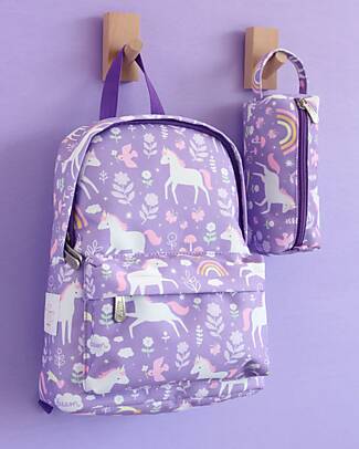 A Little Lovely Company Little Backpack - Unicorn Dreams - 23,5x30x10 cm Kindergarten Backpacks