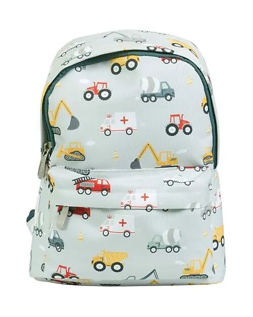 A Little Lovely Company Little Backpack - Vehicles - 23,5x30x10 cm Kindergarten Backpacks