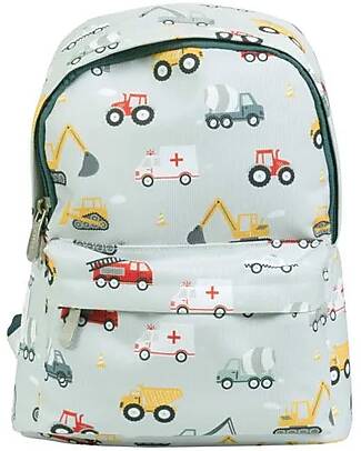 A Little Lovely Company Little Backpack - Vehicles - 23,5x30x10 cm Kindergarten Backpacks