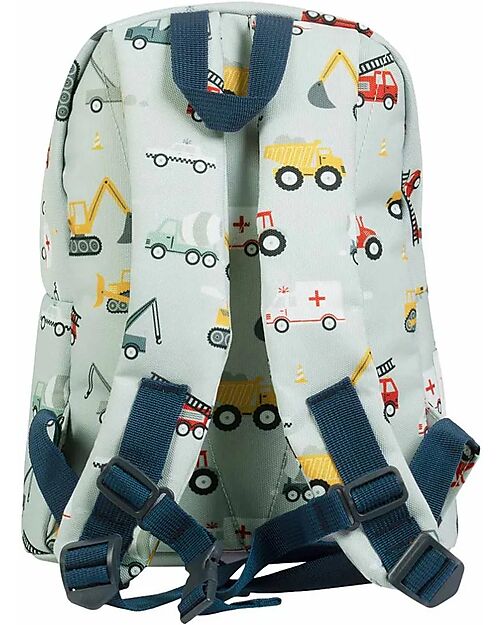 A Little Lovely Company Little Backpack - Vehicles - 23,5x30x10 cm Kindergarten Backpacks