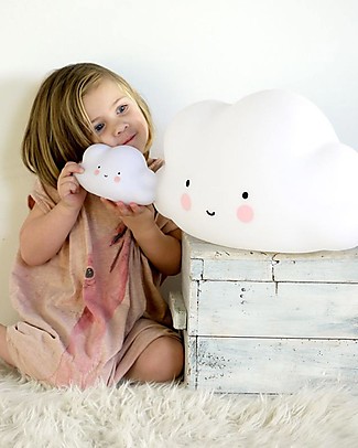 A Little Lovely Company Little LED Light, Cloud - White Bedside Lamps
